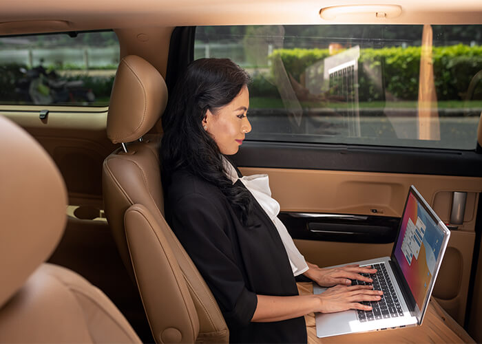 Who is driving over there